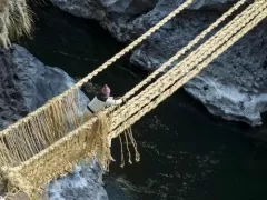 Traditional rebuilding of the Q’eswachaka Bridge