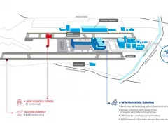 Map of expansion project under way at Jorge Chavez Airport