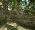 Beautifully decorated wall at Kuelap