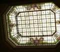 Admirable skylight inside the Presidential Palace in Lima, Peru