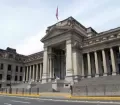 Exterior of the Justice Palace in Lima, Peru