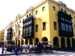 Exterior of the Municipal Palace in Lima, Peru