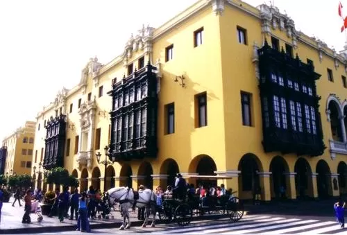 Exterior of the Municipal Palace in Lima, Peru Exterior of the Municipal Palace in Lima, Peru