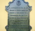 Plaque at the Municipal Palace in Lima, Peru
