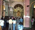 Altar at Nazarenas Church in Lima