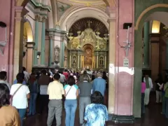 Altar at Nazarenas Church in Lima