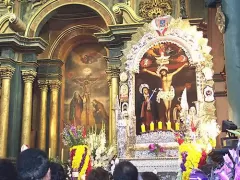 Lord of Miracles (Señor de Milagros)  at Nazarenas Church