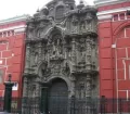 Exterior of the San Agustin Church in Lima
