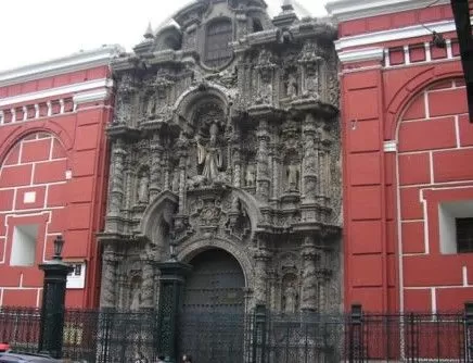 Exterior of the San Agustin Church in Lima Exterior of the San Agustin Church in Lima