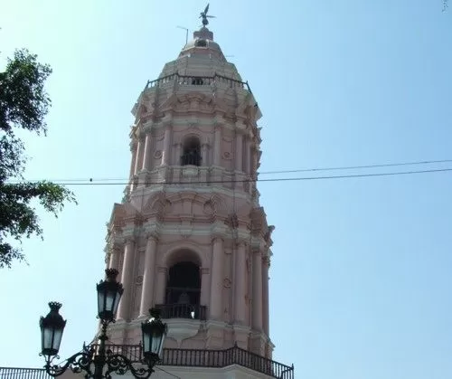 Steeple of Church and Convent of Santo Domingo - Iglesia y Convento de Santo Domingo in Lima Steeple of Church and Convent of Santo Domingo - Iglesia y Convento de Santo Domingo in Lima