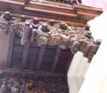 Carved wood balcony at the Torre Tagle Palace in Lima, Peru