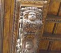 Carved wood balcony at the Torre Tagle Palace in Lima, Peru