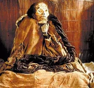 Mummy found at Huaca Huallamarca, Lima Mummy found at Huaca Huallamarca, Lima