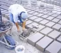 Restoration work at Pachacamac, Lima