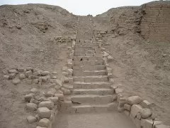Stairs Pachacamac ruins