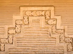 Wall decoration at the archaeological complex of Chan Chan in northern Peru