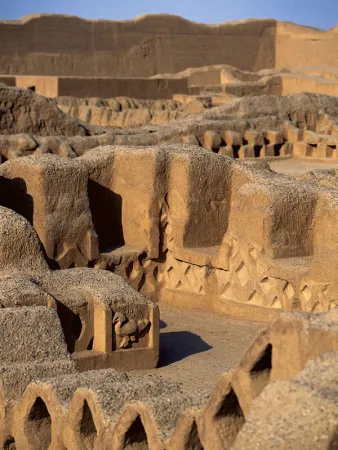 Chan Chan ruins near Trujillo in northern Peru.