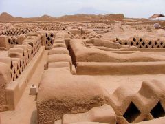 Chan Chan was the largest pre-Colombian metropolis on the American continent and the largest city in the world built of mud bricks (adobe).