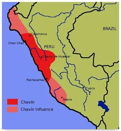 Extension of the Chavin culture Peru Extension of the Chavin culture Peru