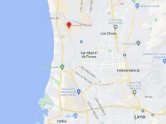 location map of El Paraiso, Lima