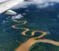 Aerial view of the Manu National Park.