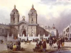 Convent and Church of San Francisco in Lima, 19th century