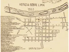 Map of Lima 1553