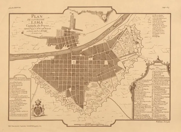 Map of Lima 1713