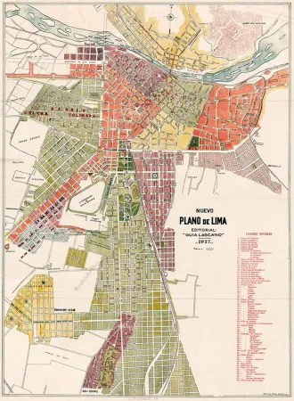 Map of Lima 1927