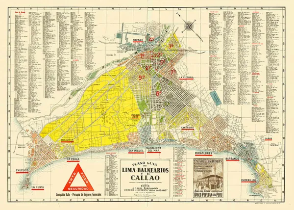 Map of Lima 1945