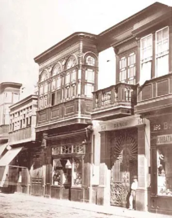 Banco de la Providencia in Lima 1862