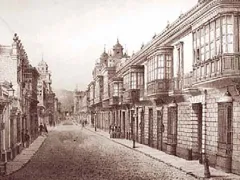 Calle Coca y Bodegones in Lima in the 19th century