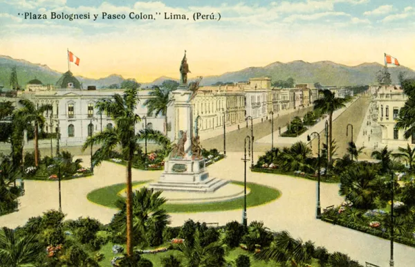 Plaza Bolognesi, Lima early 20th century