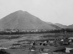 View over the Rimac river towards Cerro San Cristobal 1868