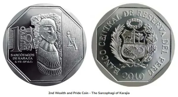 2nd coind of the Wealth & Pride numismatic series: Sarcophagi of Karajia (Sarcófagos de Karajía)  2nd coind of the Wealth & Pride numismatic series: Sarcophagi of Karajia (Sarcófagos de Karajía)