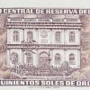 1968 - 500 Soles de Oro banknote (back)