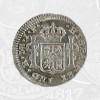 1818 - A Half Real Coin Lima Mint (coin back)