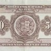 1956 - 500 Soles de Oro banknote (back)