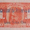 1922 - 10 Soles de Oro Provisional banknote (back)