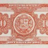 1951 - 10 Soles de Oro banknote (back)
