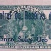 1922 - 5 Soles de Oro Provisional banknote (back)