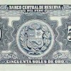 1962 - 50 Soles de Oro banknote (back)