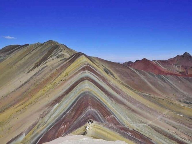 The Rainbow Mountain in Peru