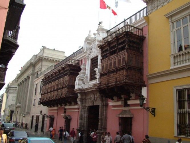 Torre Tagle Palace which houses today the Peruvian Ministry of Foreign Affairs