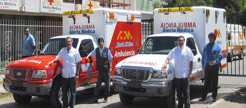 Alerta Medica del Sur ambulance service in Arequipa