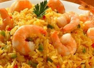 Peruvian Arroz con Camarones