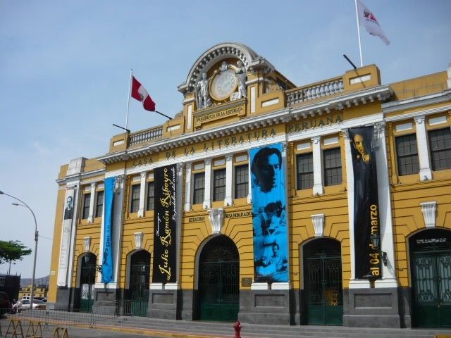 Lima&#039;s old train station which houses today the Casa de la Literatura