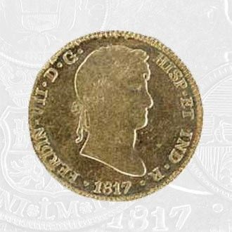 1817 - 4 Escudos Coin Lima Mint (coin front)