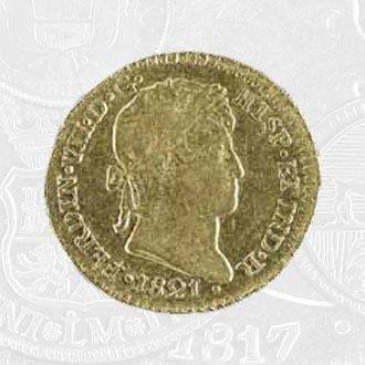 1821 - 1 Escudo Coin Lima Mint (coin front)