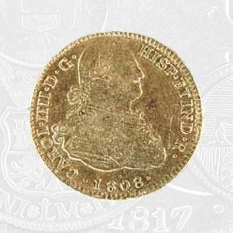 1808 - 4 Escudos Coin Lima Mint (coin front)